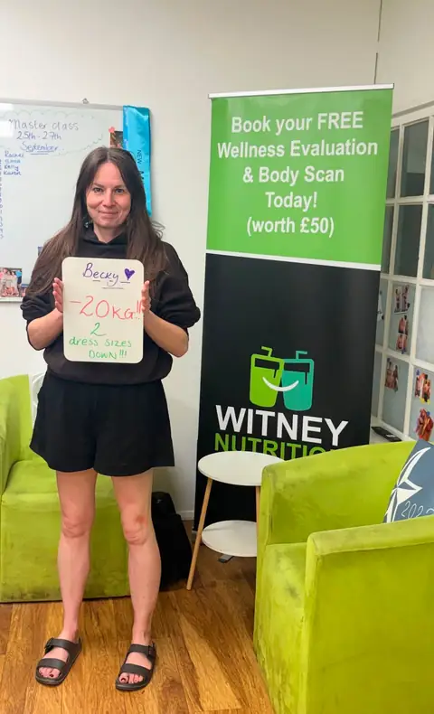 A Witney Nutrition Club member’s check-in in Witney