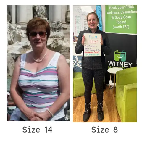 Before and after, the journey of a Witney Nutrition Club member